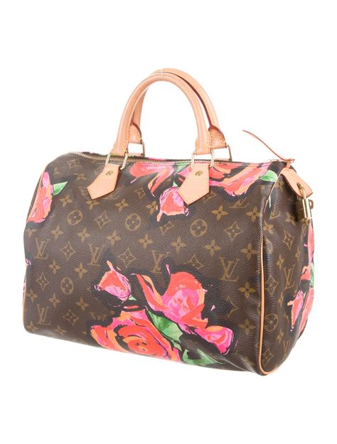 louis vuitton monogram roses speedy 30 bag|Louis Vuitton sprouse rose pattern.